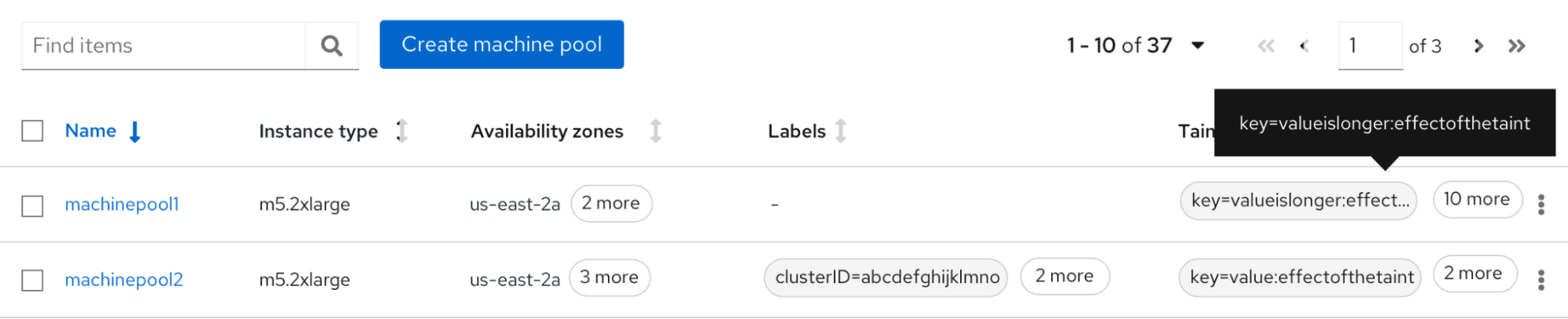 Label with tooltip