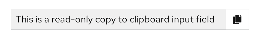 Example of a read-only clipboard copy component