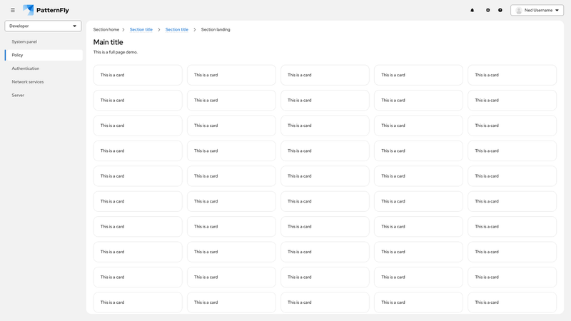 Context selector/perspective switcher in sidebar screenshot