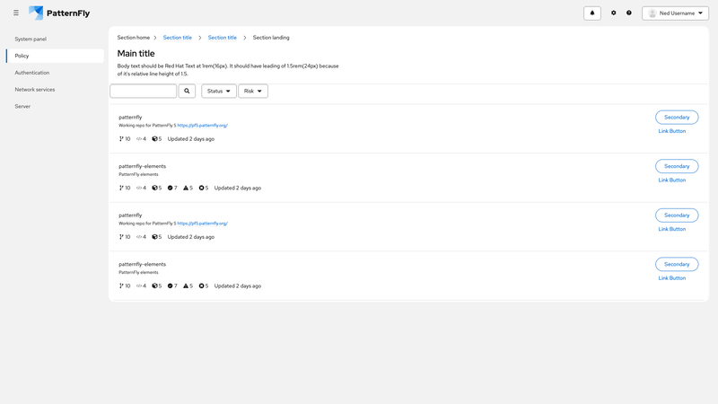 Primary-detail full page screenshot