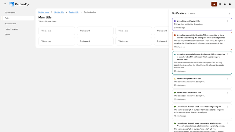 Expanded attention screenshot