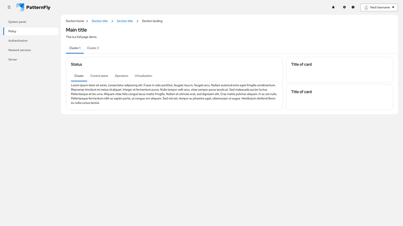 Nested tabs screenshot