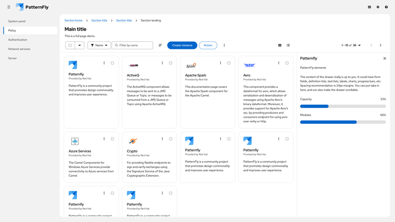 Primary-detail card view expanded screenshot