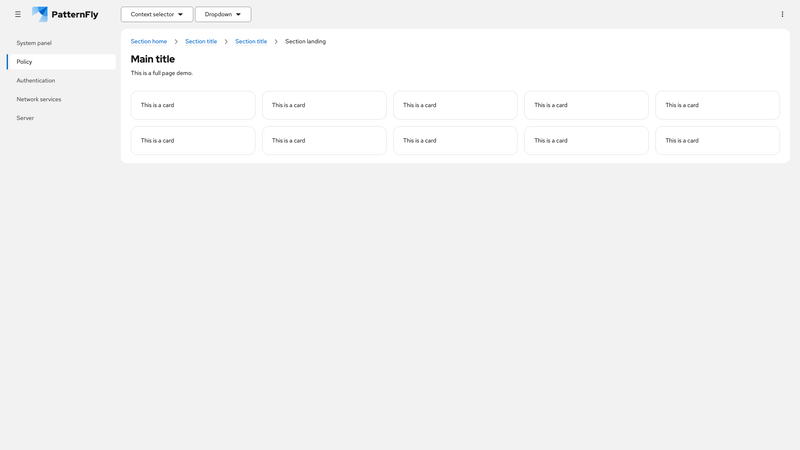 With context selector and dropdown screenshot