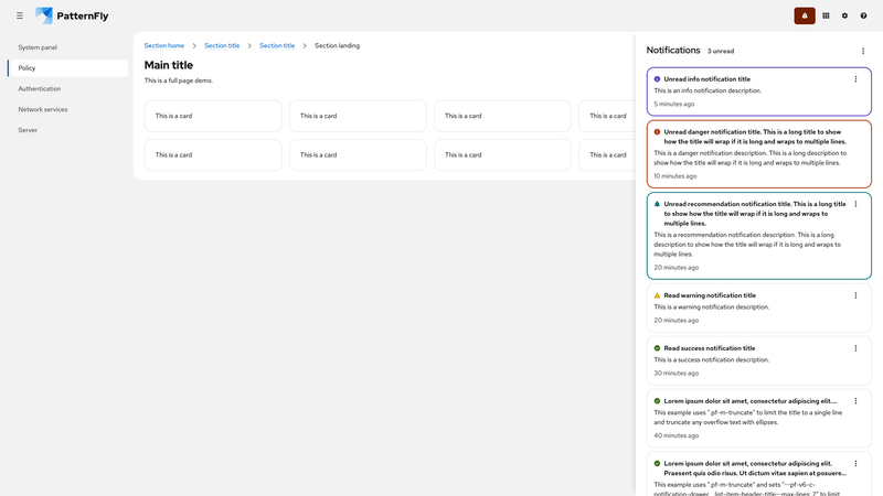 Expanded attention screenshot