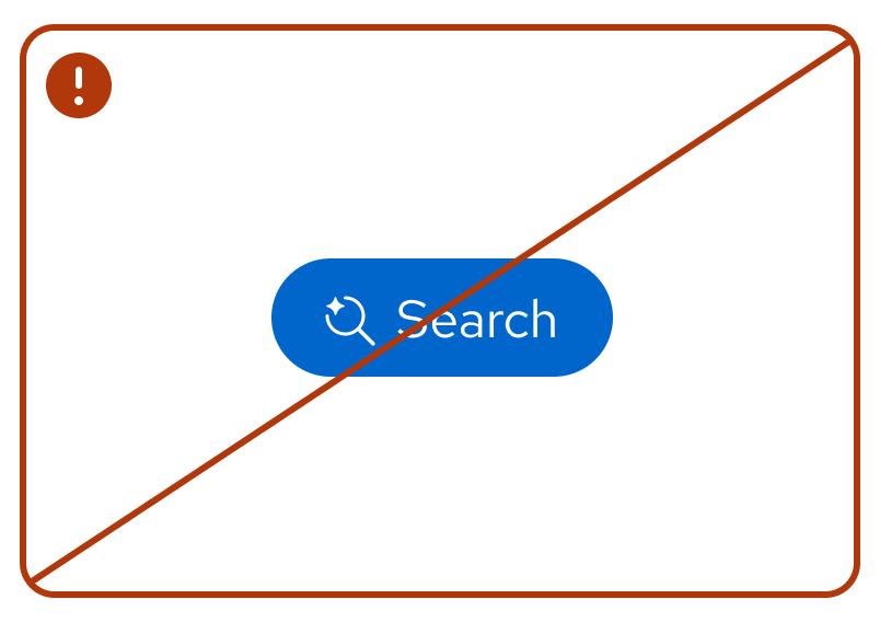 dont Crossed out AI search button without disclosure
