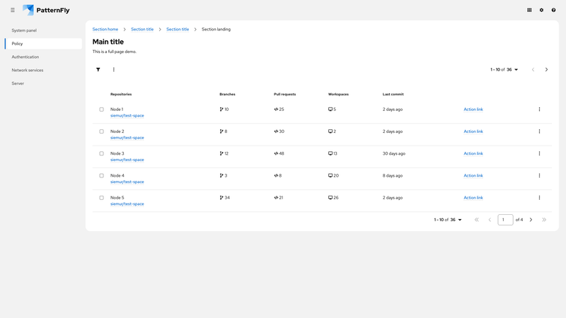 Toolbar pagination management on mobile screenshot