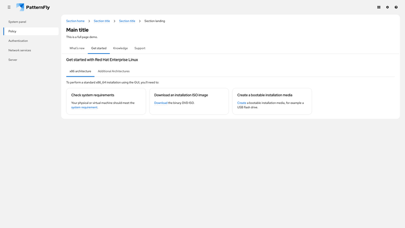 Nested, unindented tabs screenshot