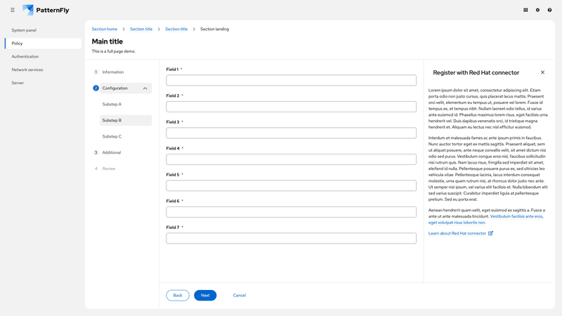 With drawer, in page, expanded screenshot