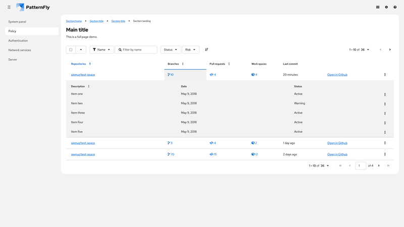 Compound expansion screenshot