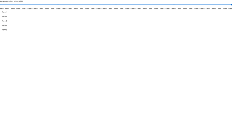 Breakpoint on container height screenshot