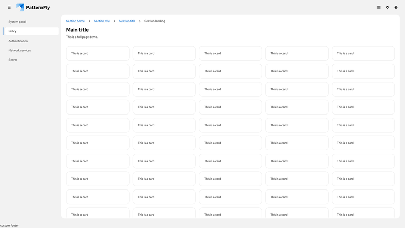 Sticky section bottom screenshot