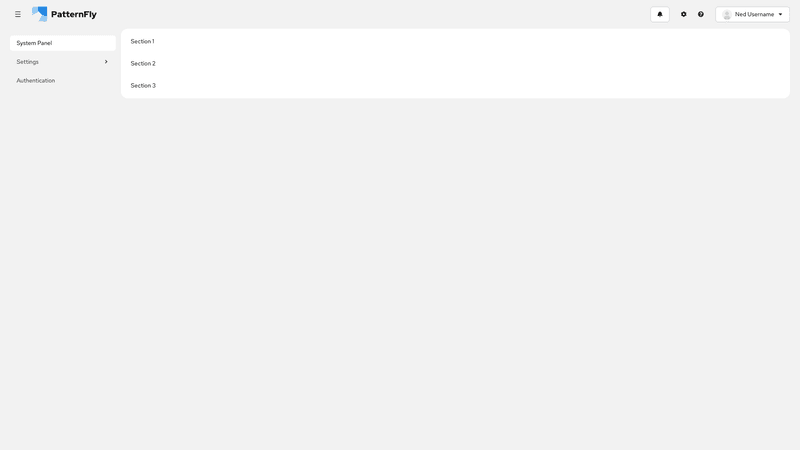 Flyout nav screenshot