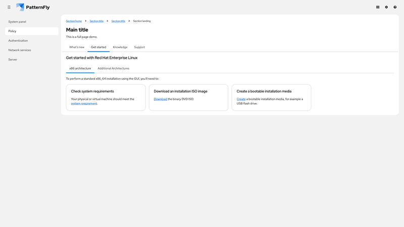 Nested, unindented tabs screenshot