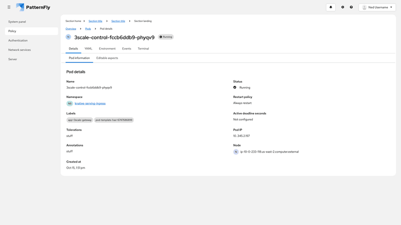 Open tabs with secondary tabs screenshot