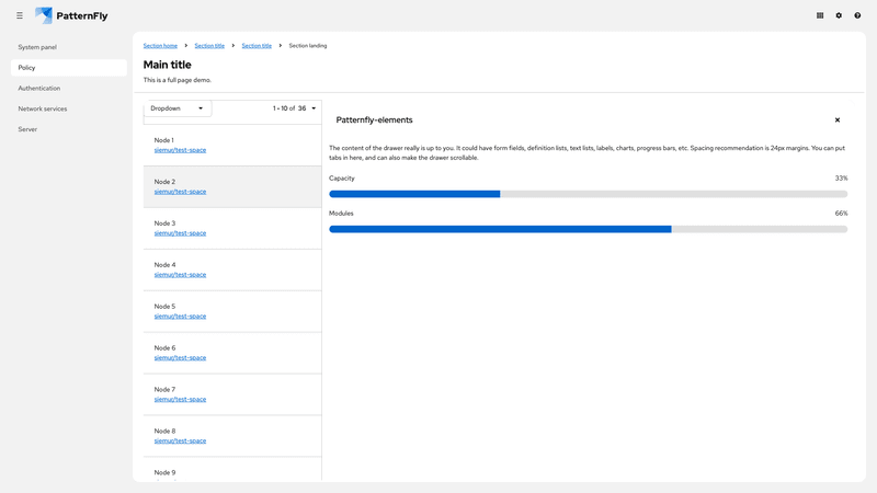 Primary-detail card data list expanded on mobile screenshot