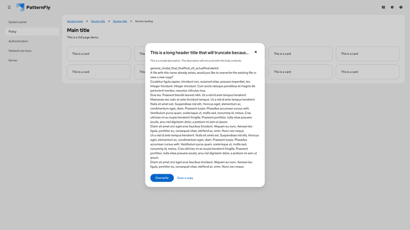 Scrollable content screenshot