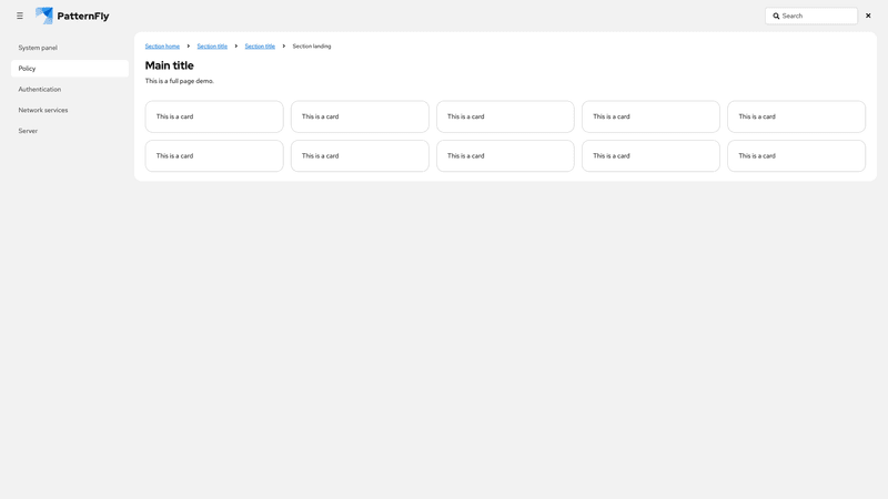 With expandable search, expanded screenshot