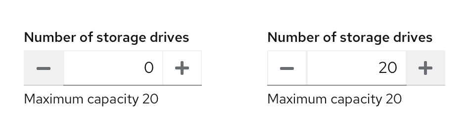 Number input with threshold